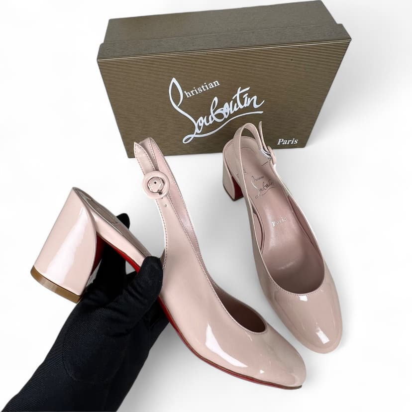 Christian Louboutin So Jane Sling Pink For Women 55mm - 3230029F608