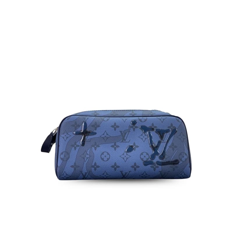 Louis Vuitton Dopp Kit Blue For Men 28cm/ 11 in