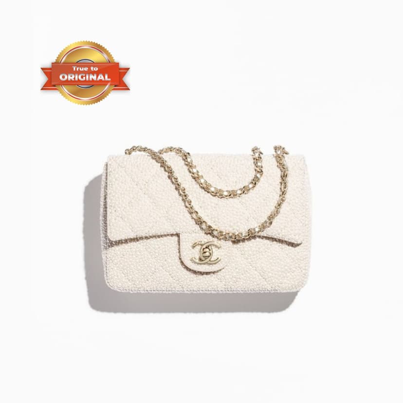 [True-to-ORIGINAL] Chanel Evening Bag White 8.3in/21cm For Women AS4297-B19439-NAFIV