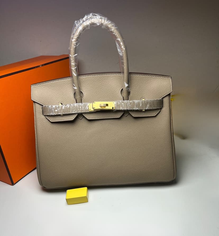 Hermes Brikin 30 Beton Togo Light Brown For Women 30cm / 11.8in