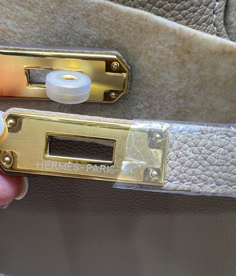 Hermes Brikin 30 Beton Togo Light Brown For Women 30cm / 11.8in