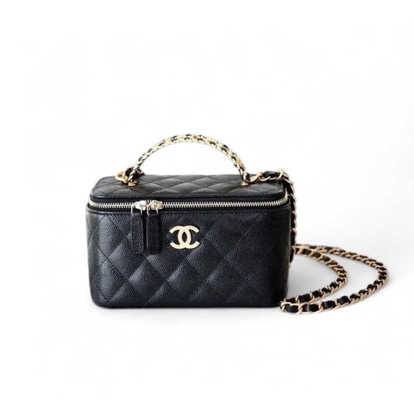 Chanel Small Vanity Case Black AS3171