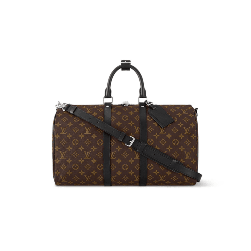 Louis Vuitton Keepall Bandouliere 45 Monogram Macassar Canvas For Men, Men's Bags, Travel Bags 17.7in/45cm LV M56711