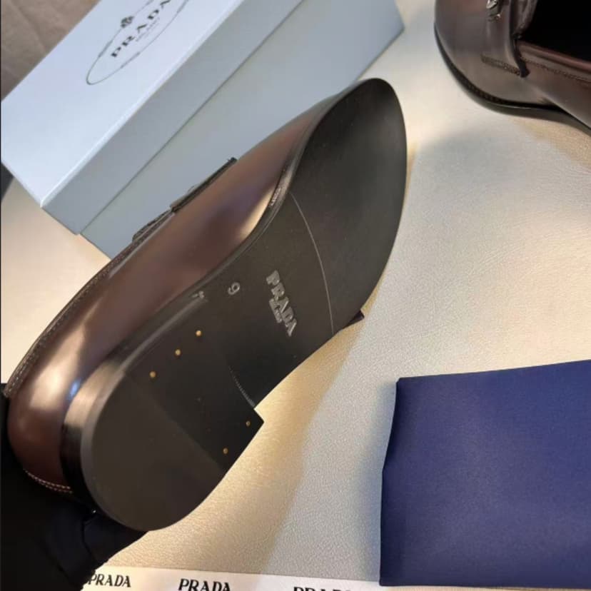 Prada Leather Loafer Brown For Men