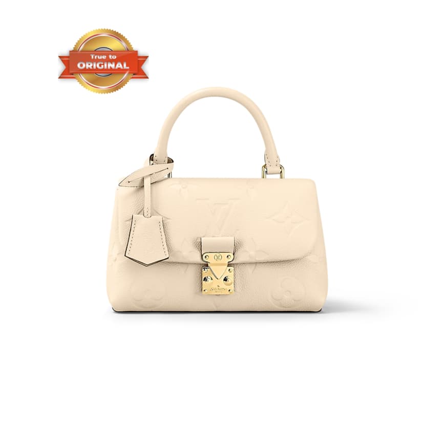 [True-to-ORIGINAL] Louis Vuitton Madeleine BB Monogram Empreinte Beige For Women 9.4in/24cm - M46008