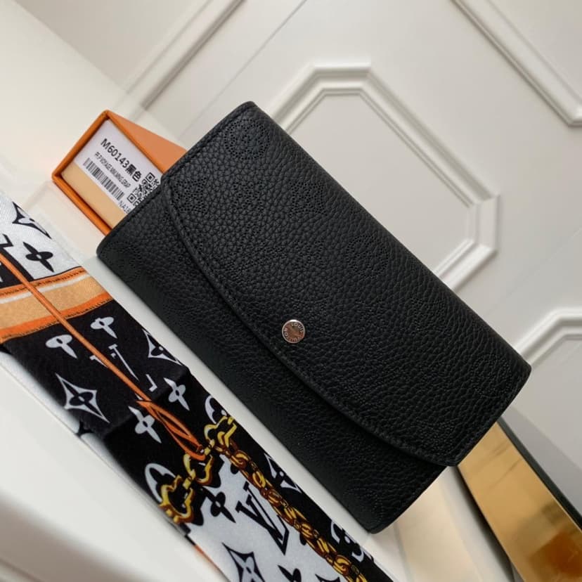 Louis Vuitton Iris Wallet Monogram Canvas Black For Women, Women's Wallet 7.48in/19cm LV M60143