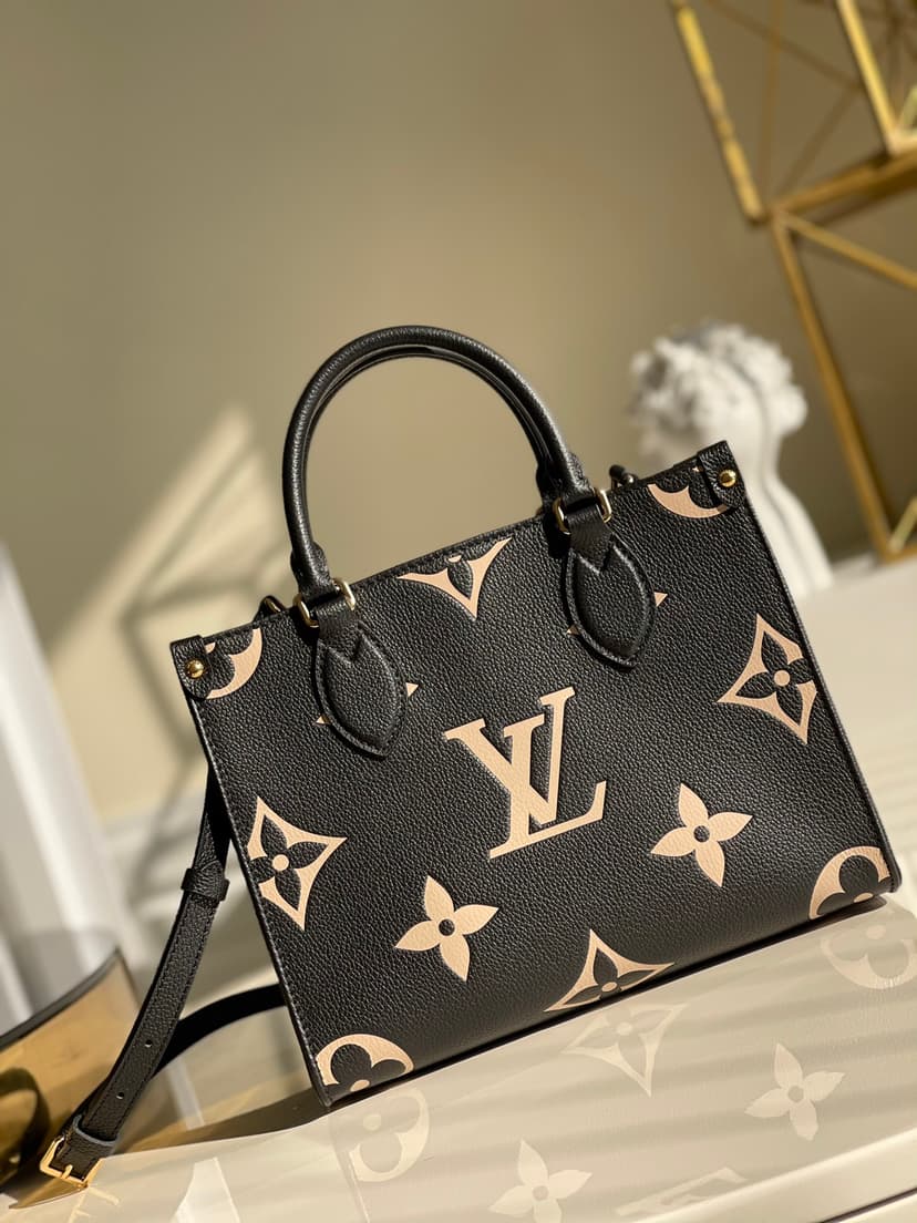 Louis Vuitton OnTheGo PM Tote Bag Black For Women 9.8in/25cm LV M45659