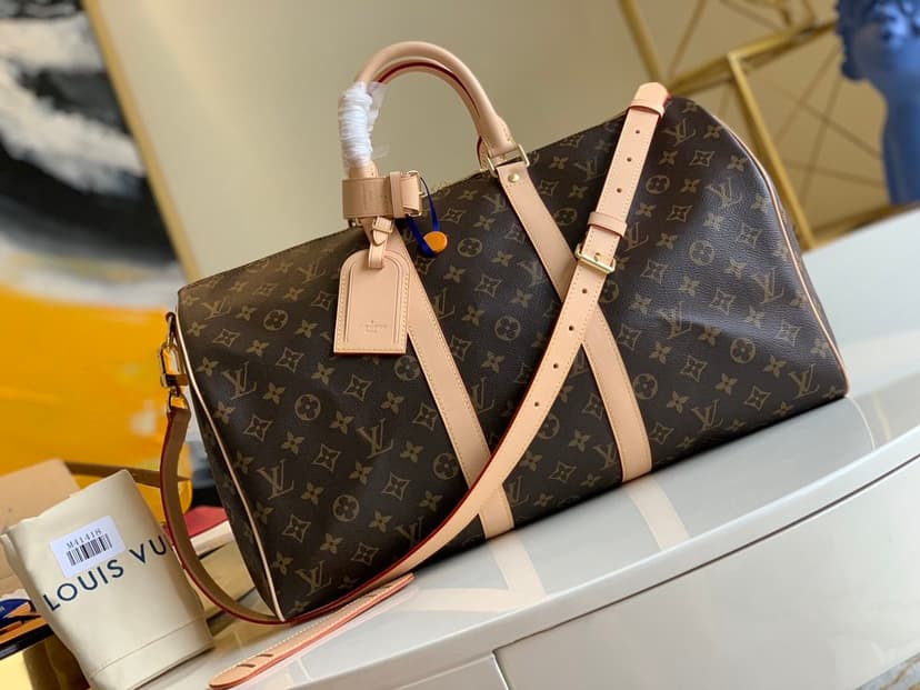Louis Vuitton Keepall Bandouliere 45 Monogram Canvas For Women, Women's Handbags, Travel Bags 17.7in/45cm LV M41418