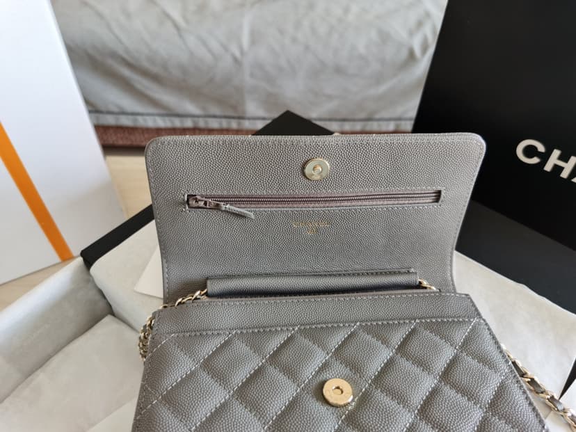 Chanel Mini Flap Bag Grey