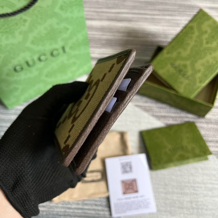 Gucci Jumbo GG Wallet Brown For Men 4.3in/11cm GG 699308 UKMBG 2572