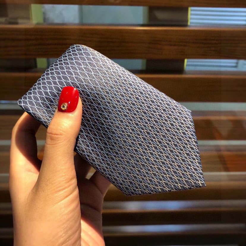 Hermes Tie With Spiral Pattern Grey Hermes Men Tie