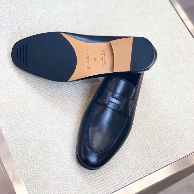 Hermes Paris Loafer Black For Men