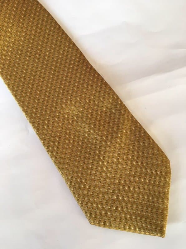 Gucci Silk Tie Yellow GG Men Tie