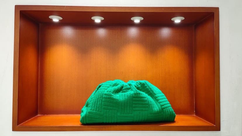 Bottega Veneta Teen Pouch Green, For Women, Women's Bags 12.2in/31cm