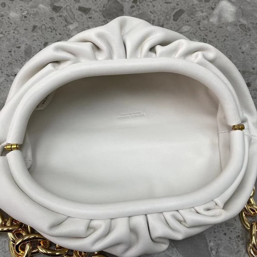 Bottega Veneta Chain Pouch White, For Women, Women’s Bags 12.2in/31cm