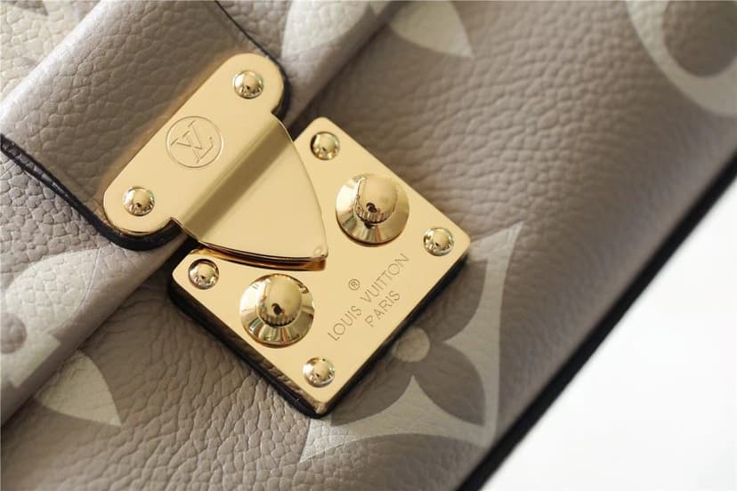 [True-to-ORIGINAL] Louis Vuitton Madeleine BB Monogram Empreinte Dove Gray/ Creme Beige Bags For Women 9.4in/24cm