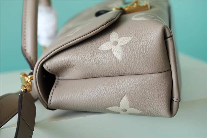 [True-to-ORIGINAL] Louis Vuitton Madeleine BB Monogram Empreinte Dove Gray/ Creme Beige Bags For Women 9.4in/24cm