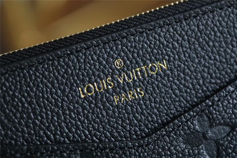 Louis Vuitton Pochette Melanie BB Monogram Empreinte Black For Women, Women's Wallets 7.9in/20cm LV M68712