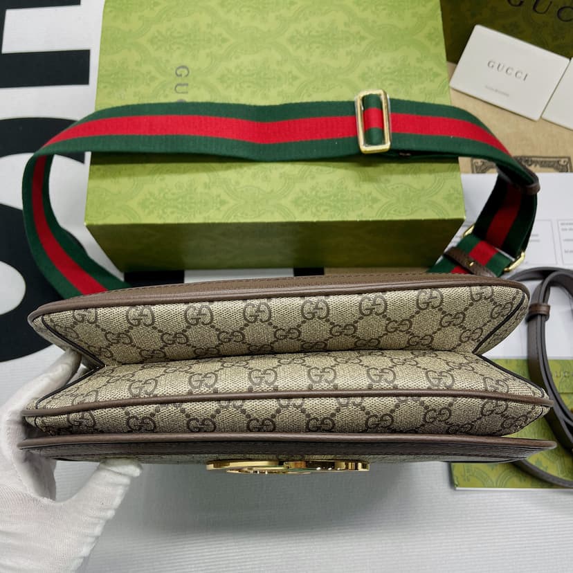 Gucci Blondie Medium Shoulder Bag Beige 699210 96IWG 8745