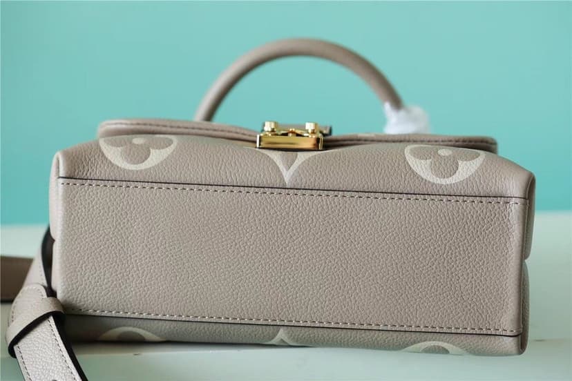 [True-to-ORIGINAL] Louis Vuitton Madeleine BB Monogram Empreinte Dove Gray/ Creme Beige Bags For Women 9.4in/24cm