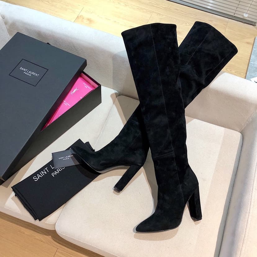 Saint Laurent Women's High Boots Black For Women YSL
