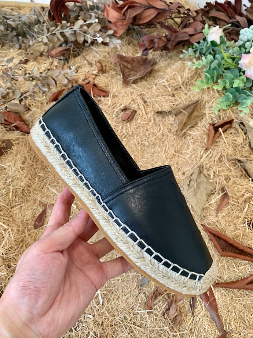 Saint Laurent Women's Ysl Embroidered Espadrilles Black For Women YSL 458573B34001000