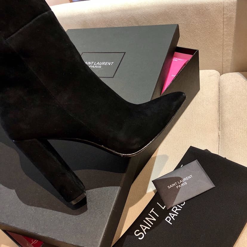 Saint Laurent Women's High Boots Black For Women YSL
