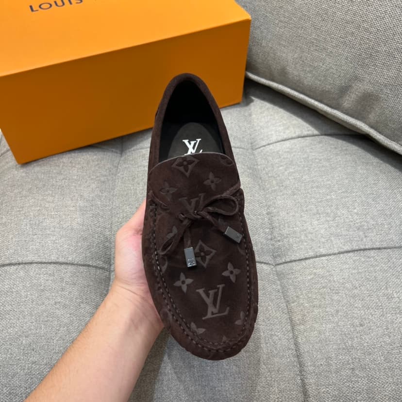 Louis Vuittion LV Driver Moccasin Brown For Men LV 1AAF0E