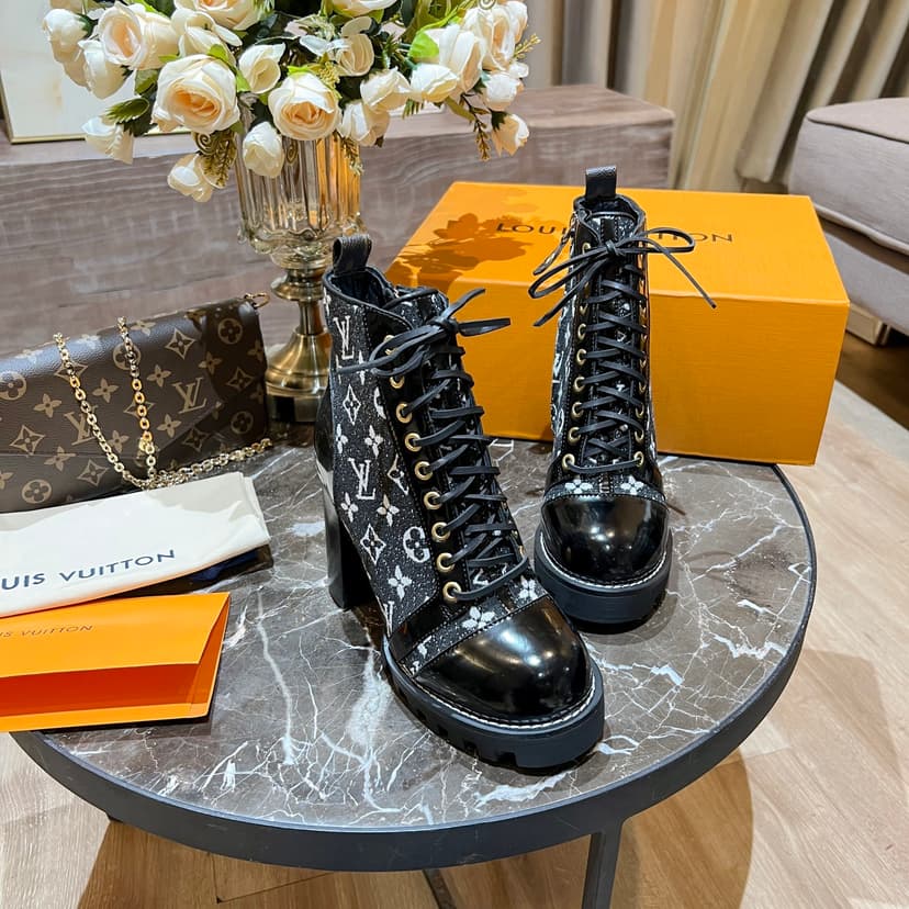 Louis Vuitton Women's Star Trail Ankle Boot Black For Women LV