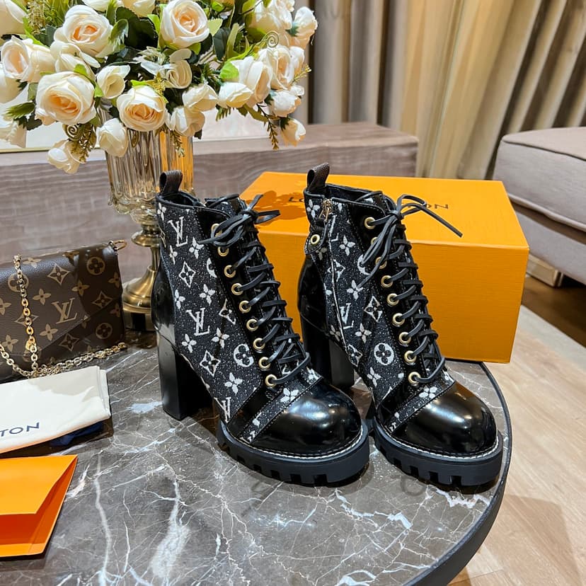 Louis Vuitton Women's Star Trail Ankle Boot Black For Women LV