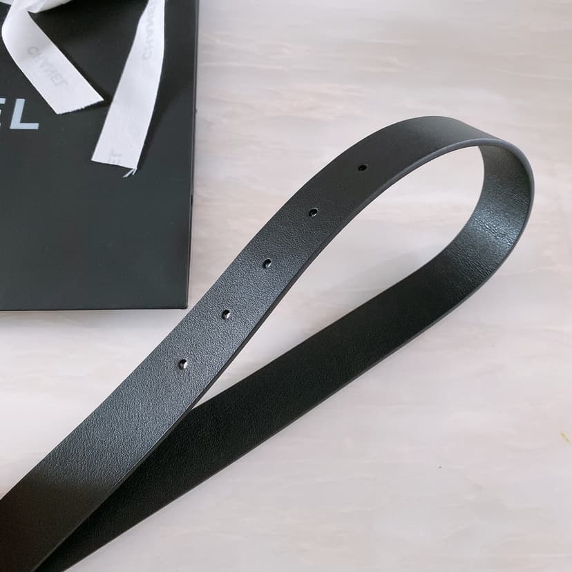 Chanel Belt With Double C Buckle Black Women Belt