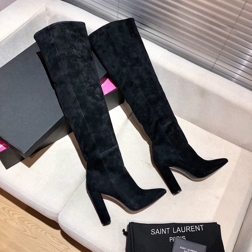 Saint Laurent Women's High Boots Black For Women YSL