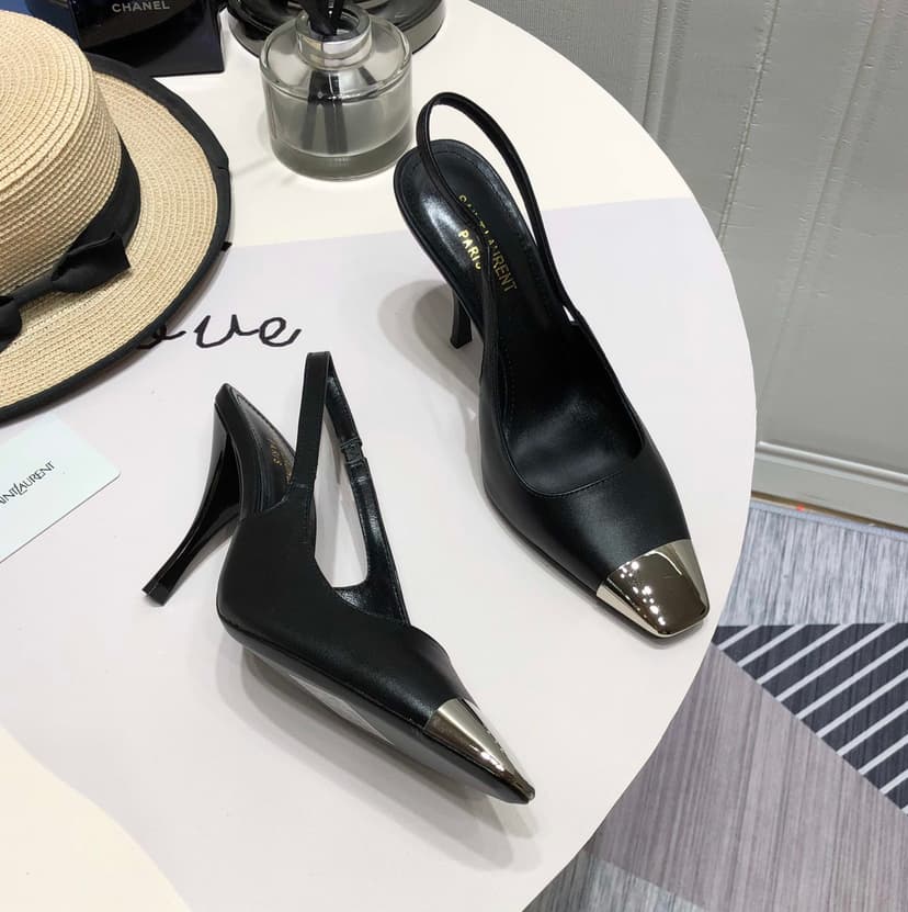 Saint Laurent Women's Blade Slingback Pumps Black For Women YSL