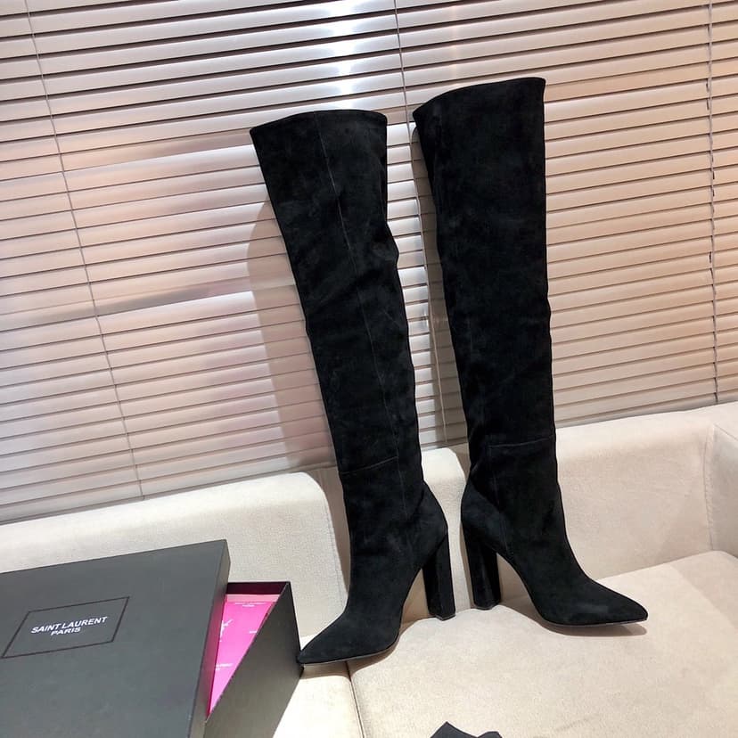 Saint Laurent Women's High Boots Black For Women YSL