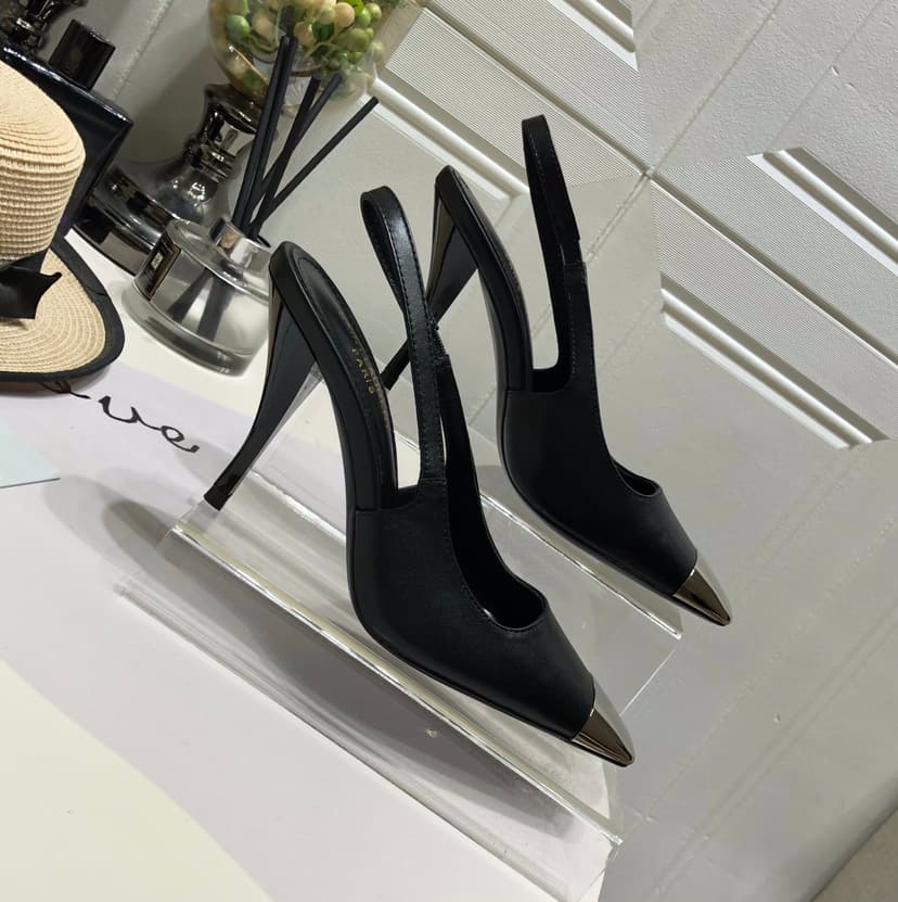 Saint Laurent Women's Blade Slingback Pumps Black For Women YSL