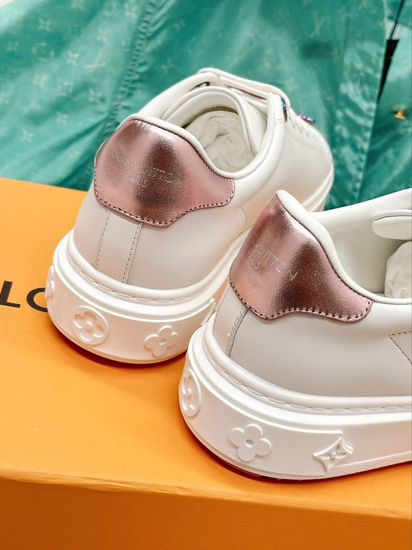 Louis Vuitton Women's Time Out Sneaker Pink For Women LV 1AADNC