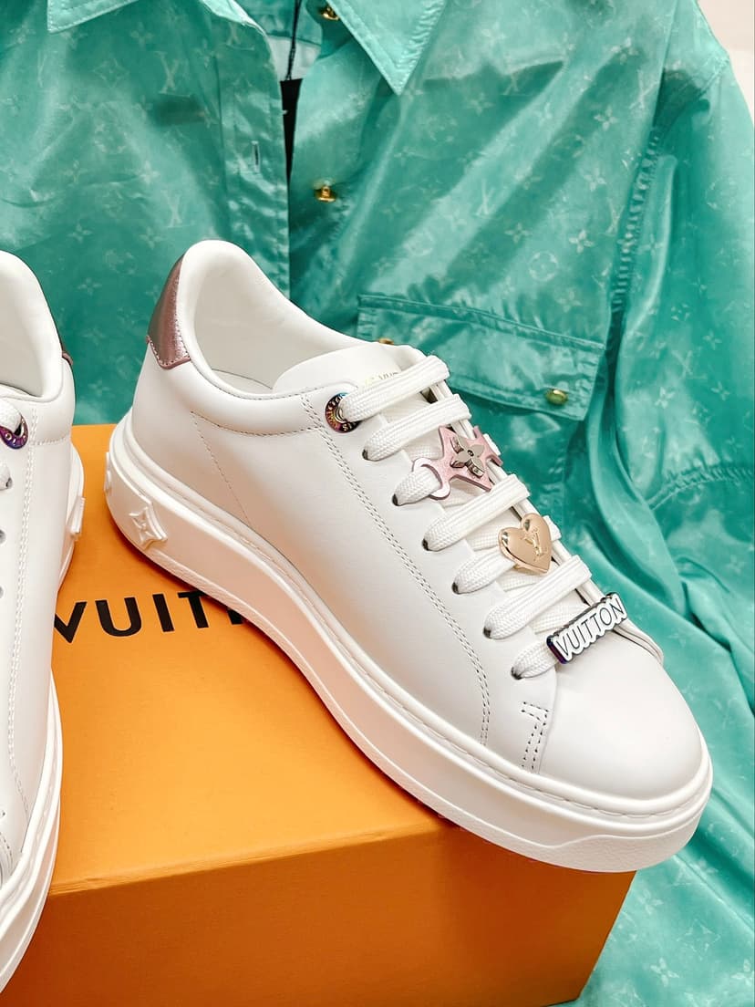 Louis Vuitton Women's Time Out Sneaker Pink For Women LV 1AADNC