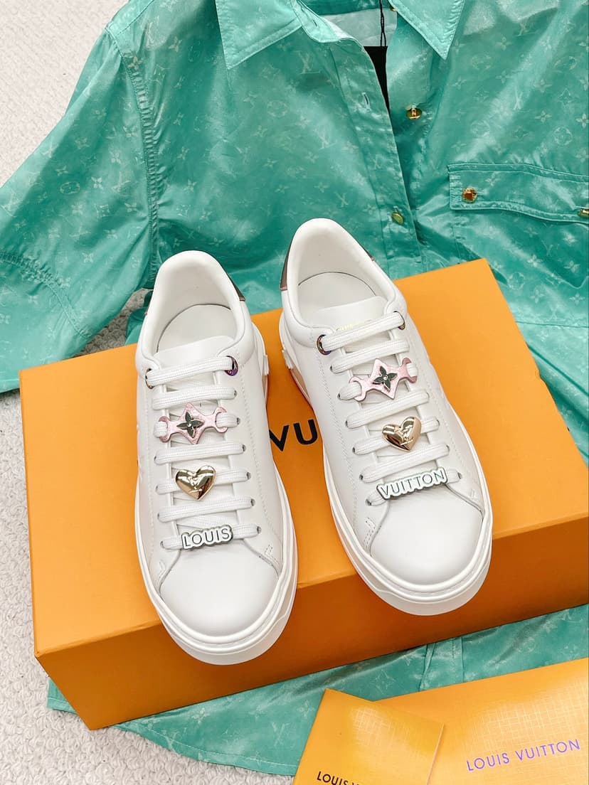 Louis Vuitton Women's Time Out Sneaker Pink For Women LV 1AADNC