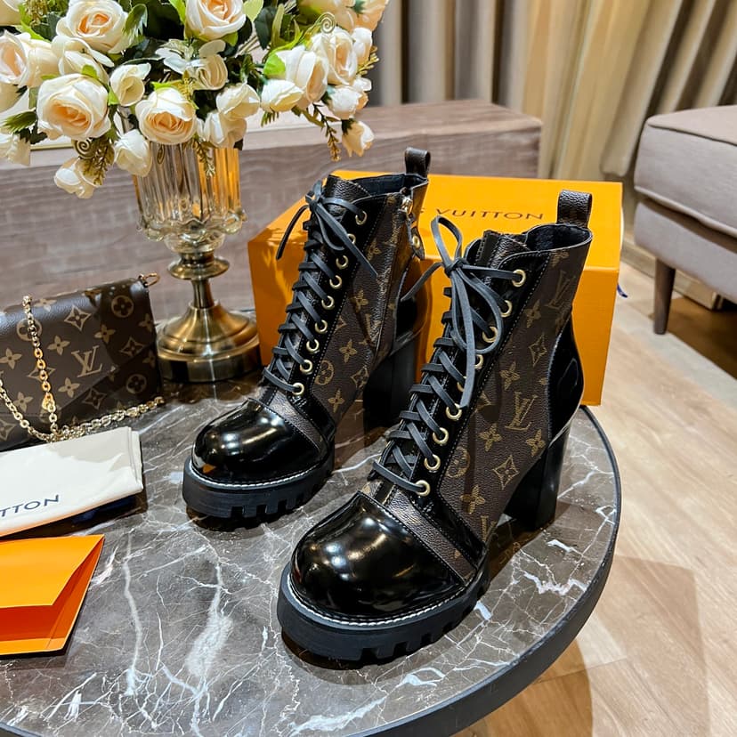 Louis Vuitton Women's Star Trail Ankle Boot Brown For Women LV