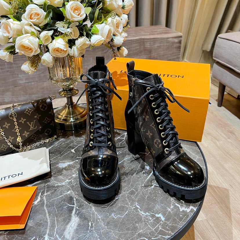 Louis Vuitton Women's Star Trail Ankle Boot Brown For Women LV