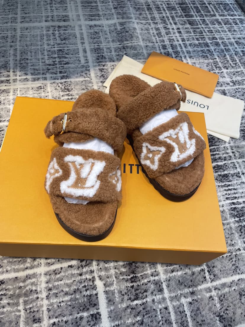 Louis Vuitton Women's Paseo Flat Comfort Mule Cognac For Women LV 1AACRN