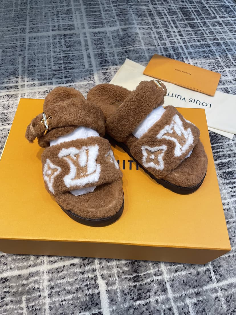 Louis Vuitton Women's Paseo Flat Comfort Mule Cognac For Women LV 1AACRN
