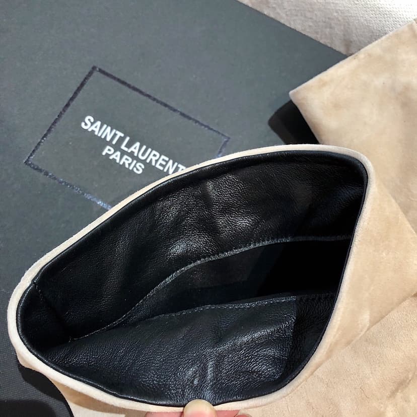 Saint Laurent Women's High Boots Beige For Women YSL