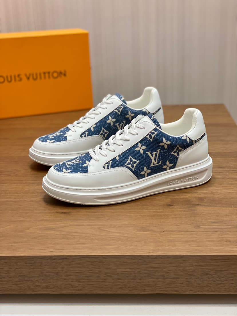 Louis Vuittion Beverly Hills Sneaker Blue For Men LV