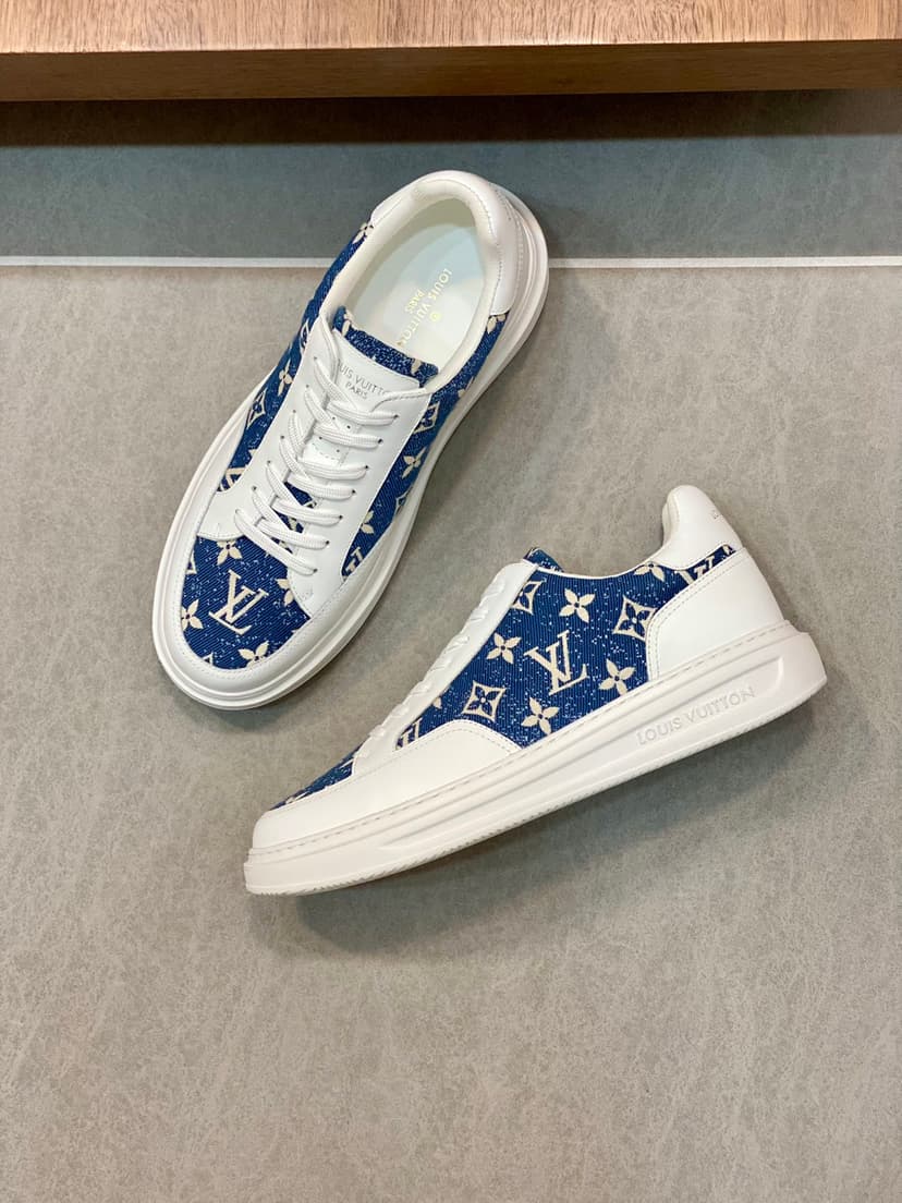 Louis Vuittion Beverly Hills Sneaker Blue For Men LV