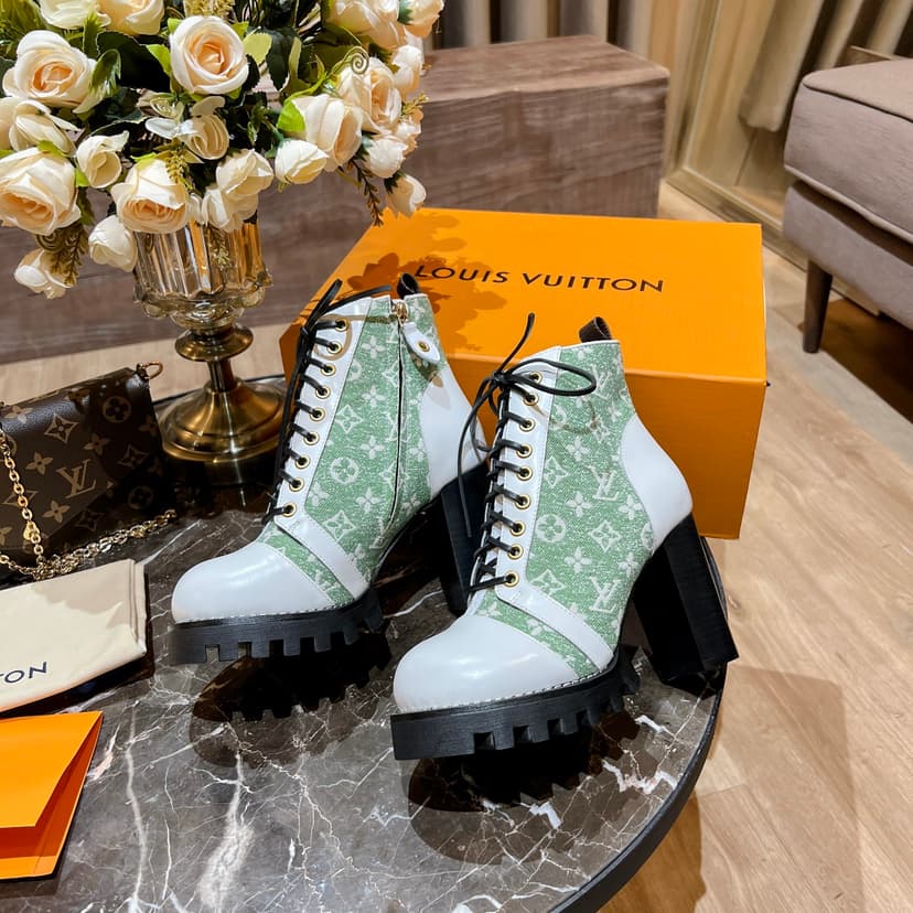 Louis Vuitton Women's Star Trail Ankle Boot Green For Women LV