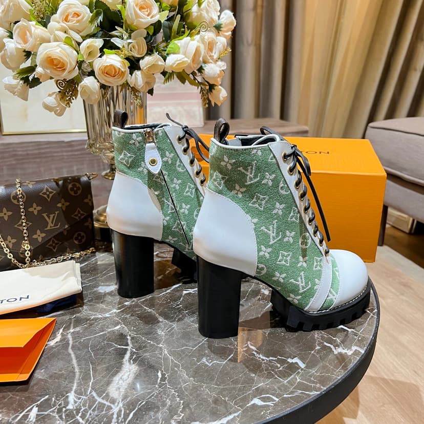 Louis Vuitton Women's Star Trail Ankle Boot Green For Women LV