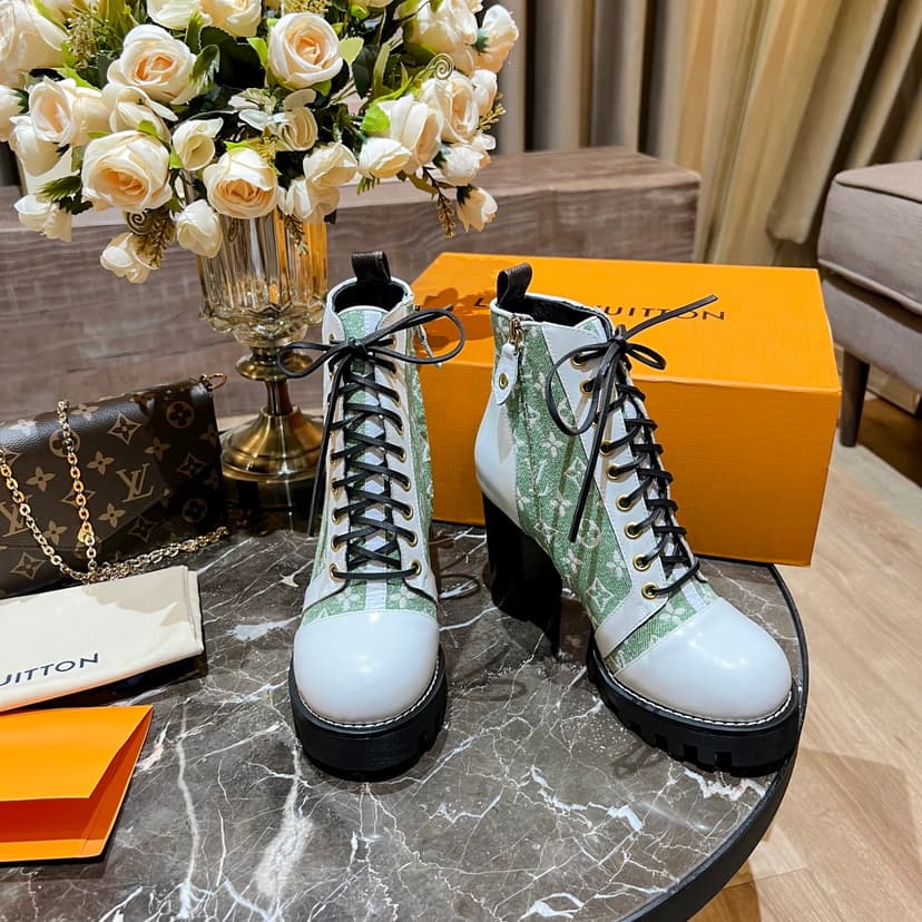 Louis Vuitton Women's Star Trail Ankle Boot Green For Women LV