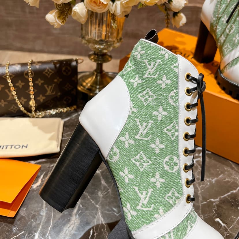 Louis Vuitton Women's Star Trail Ankle Boot Green For Women LV