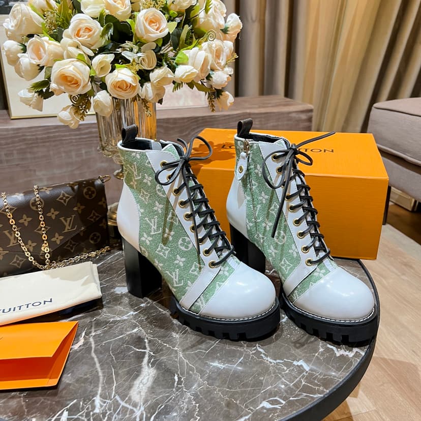 Louis Vuitton Women's Star Trail Ankle Boot Green For Women LV